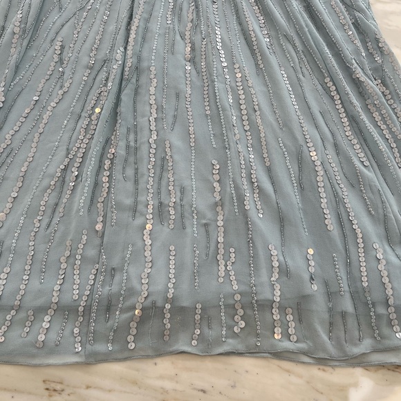 JENNY PACKHAM NO. 1. BLUE SEQUIN GOWN SIZE US 10 / UK 14 - Picture 13 of 17